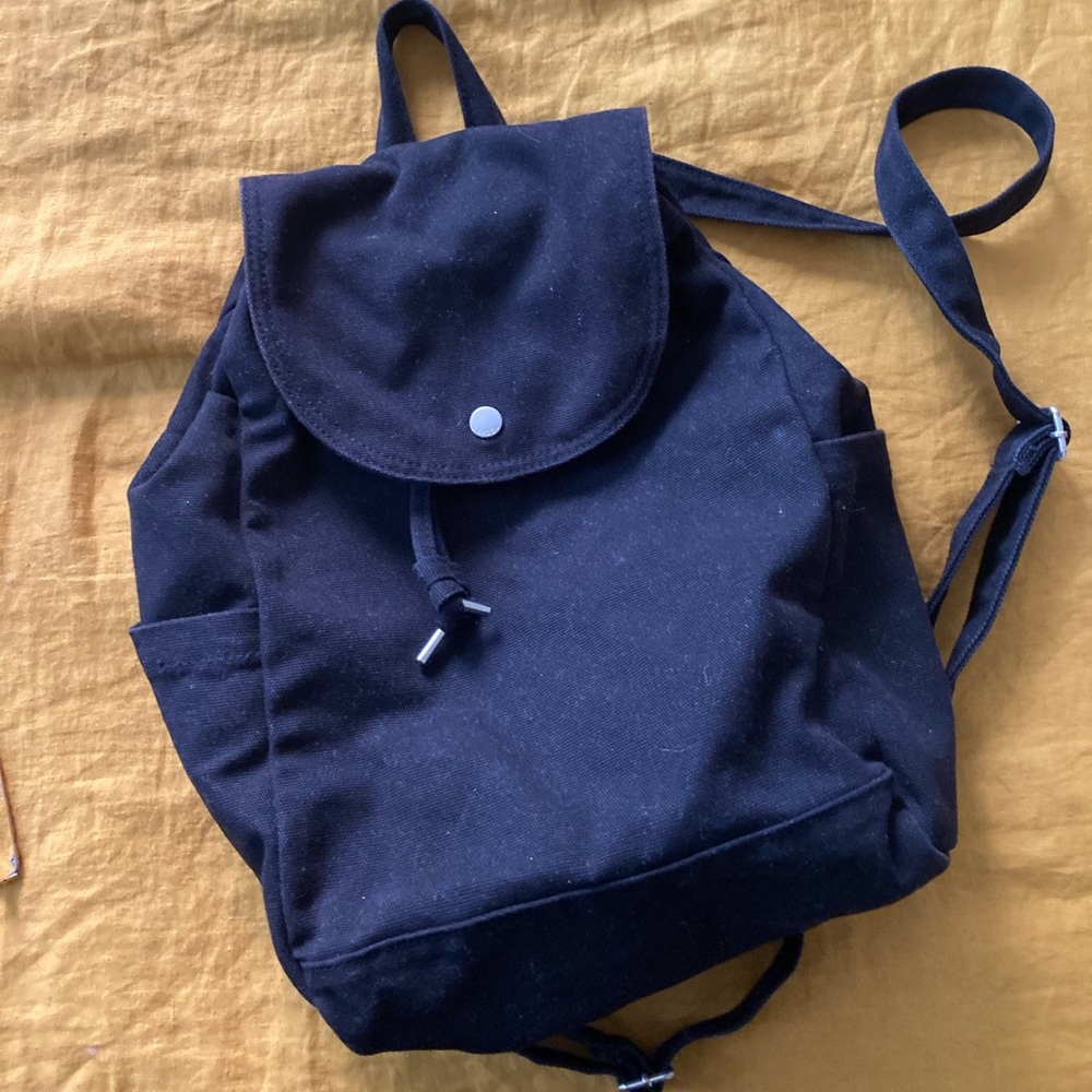 baggu canvas backpack, black